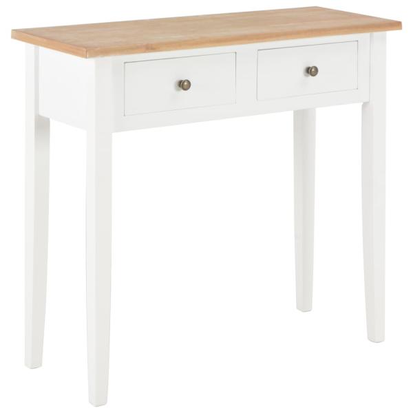 ARDEBO.de - Frisiertisch Konsolentisch Weiß 79 x 30 x 74 cm Holz