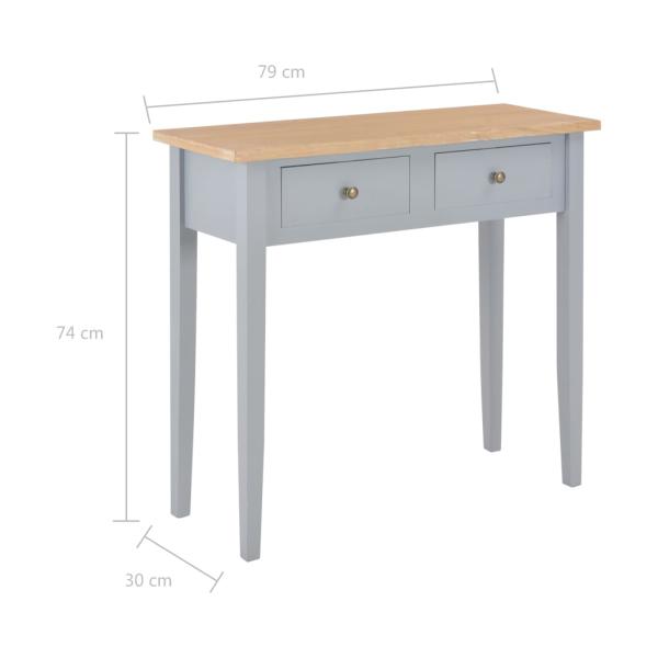 Frisiertisch Konsolentisch Grau 79 x 30 x 74 cm Holz