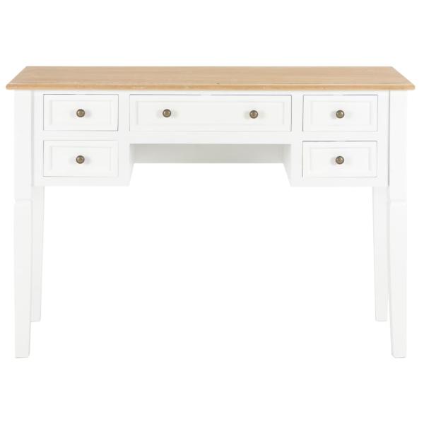Schreibtisch Weiß 109,5 x 45 x 77,5 cm Holz