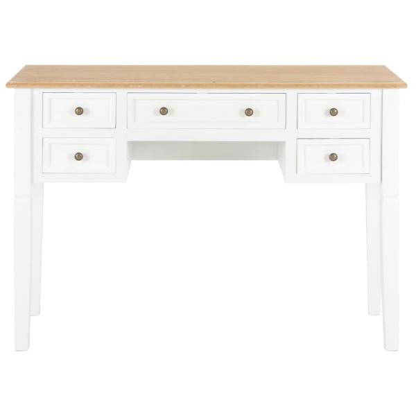 Schreibtisch Weiß 109,5 x 45 x 77,5 cm Holz