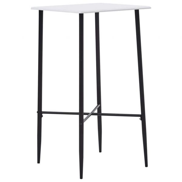 ARDEBO.de - Bartisch Weiß 60 x 60 x 111 cm MDF