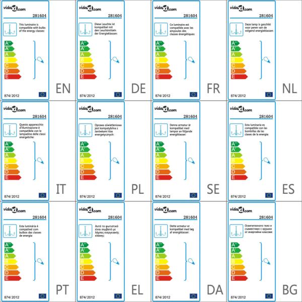 Kronleuchter mit Perlen Weiß 8 x E14-Fassungen