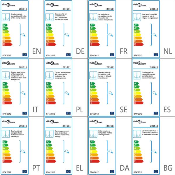 Kronleuchter mit Perlen Golden 12 x E14-Fassungen