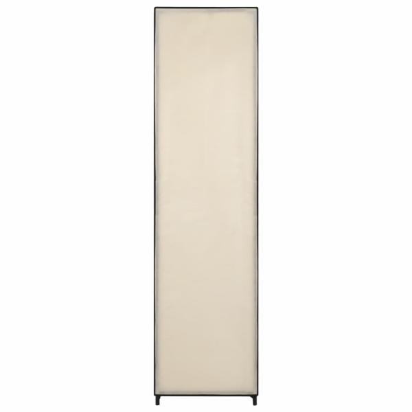 Kleiderschrank mit 4 Fächern Creme 175 x 45 x 170 cm