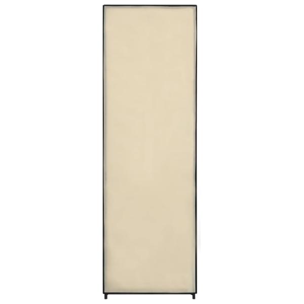 Kleiderschrank Creme 87 x 49 x 159 cm Stoff