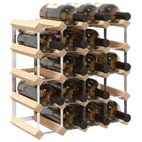 Weinregal für 20 Flaschen Massivholz Kiefer