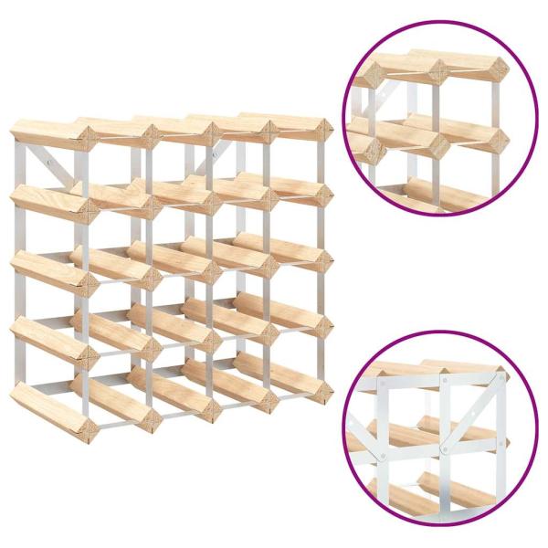 Weinregal für 20 Flaschen Massivholz Kiefer