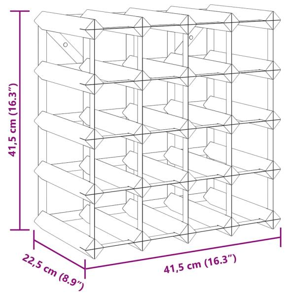 Weinregal für 20 Flaschen Massivholz Kiefer