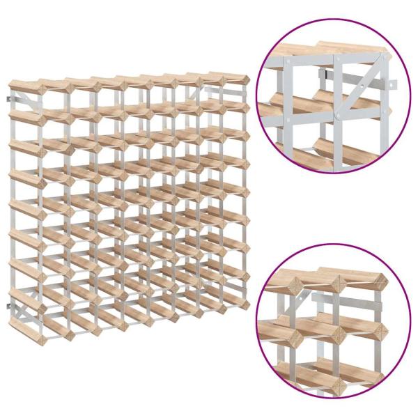 Weinregal für 72 Flaschen Massivholz Kiefer