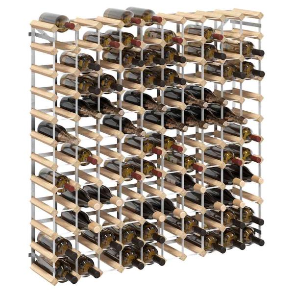 Weinregal für 120 Flaschen Massivholz Kiefer