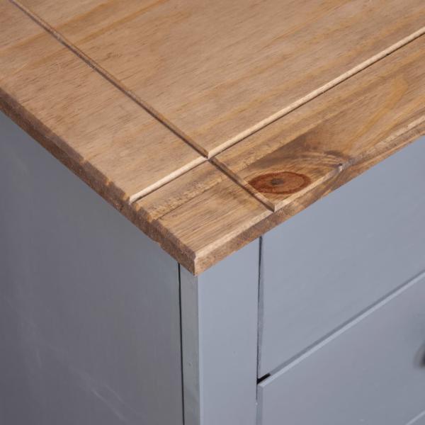 Sideboard Grau 46x40x89 cm Kiefernholz Panama