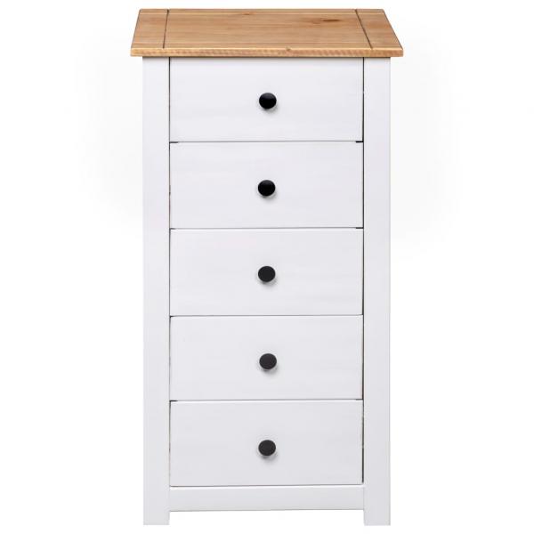 Sideboard Weiß 46x40x89 cm Kiefernholz Panama