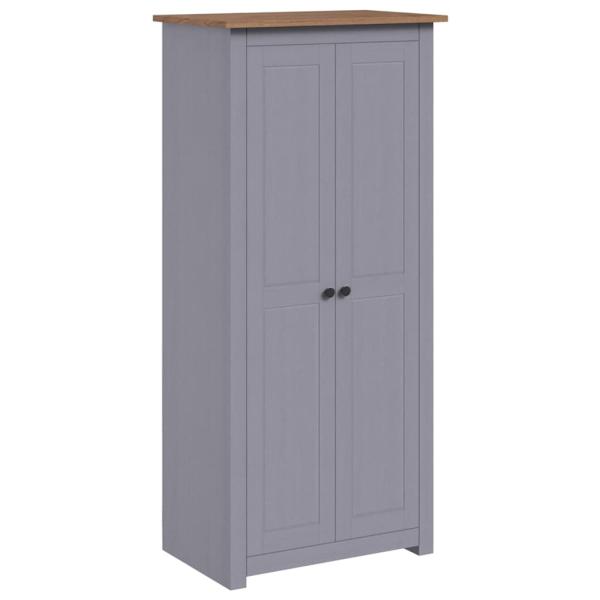 Kleiderschrank Grau 80x50x171,5 cm Kiefernholz Panama