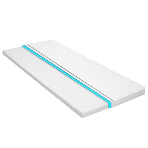 Matratzenauflage 100 x 200 cm Kaltschaum Ei-Profil 6 cm