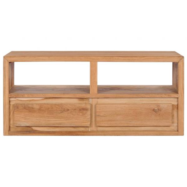 TV-Schrank 90x30x40 cm Massivholz Teak