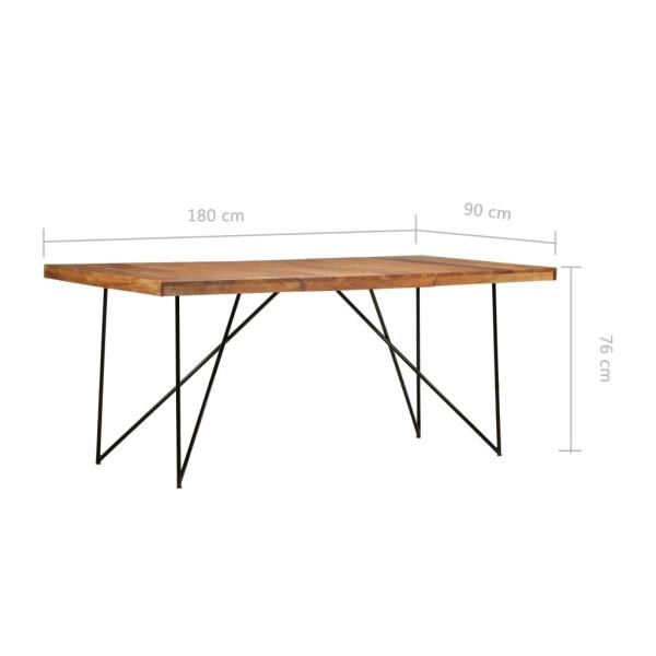 Esstisch 180 x 90 x 76 cm Massivholz Akazie