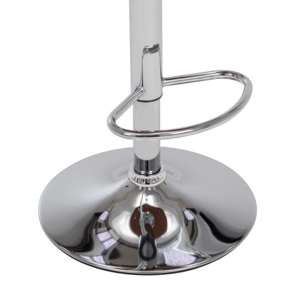 Barhocker 2 Stk. Creme Bugholz und Kunstleder 