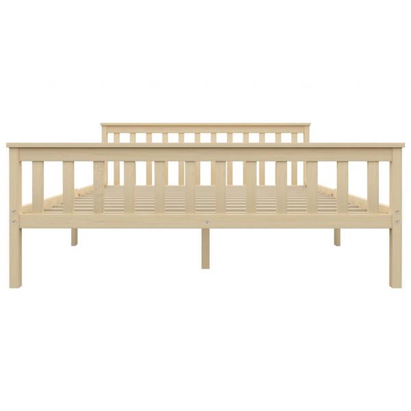 Massivholzbett Helles Holz Kiefernholz 160x200 cm 