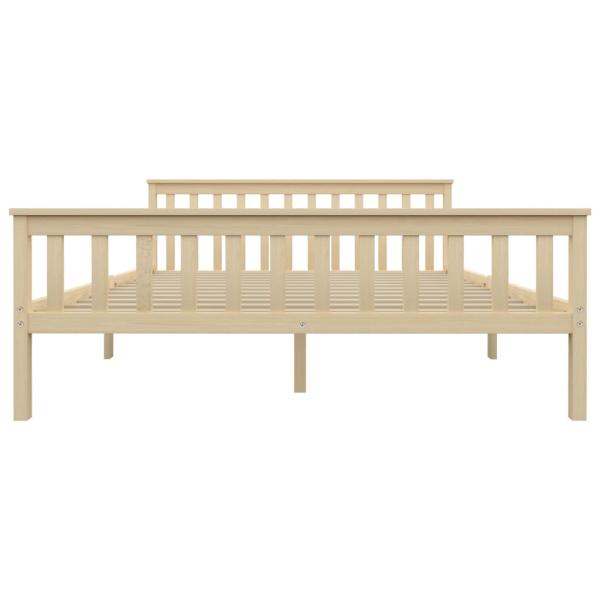 Massivholzbett Helles Holz Kiefernholz 160x200 cm 