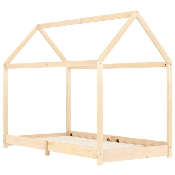 Kinder-Bettgestell Massivholz Kiefer 70 x 140 cm
