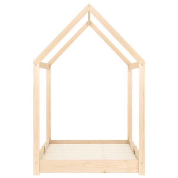 Kinder-Bettgestell Massivholz Kiefer 70 x 140 cm