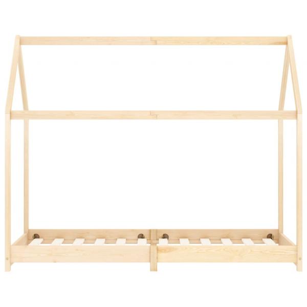 Kinder-Bettgestell Massivholz Kiefer 80 x 160 cm