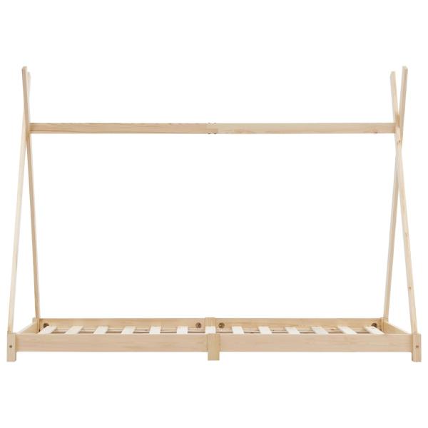 Kinder-Bettgestell Massivholz Kiefer 70 x 140 cm