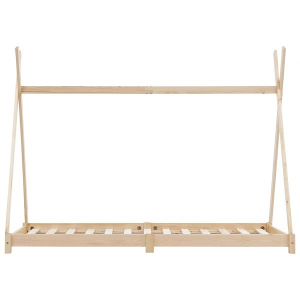 Kinder-Bettgestell Massivholz Kiefer 90 x 200 cm