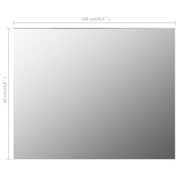 Rahmenloser Spiegel 100x60 cm Glas
