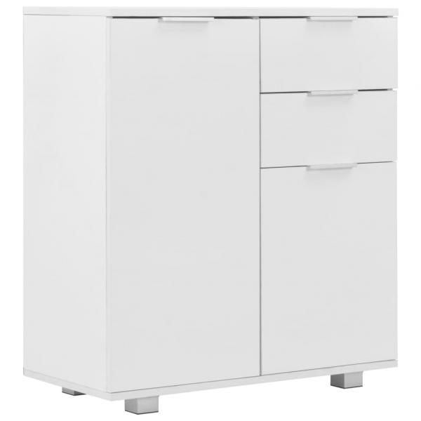 Sideboard Hochglanz-Weiß 71x35x80 cm Holzwerkstoff