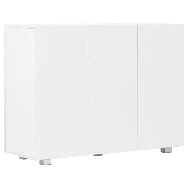 Sideboard Hochglanz-Weiß 107x35x80,5 cm