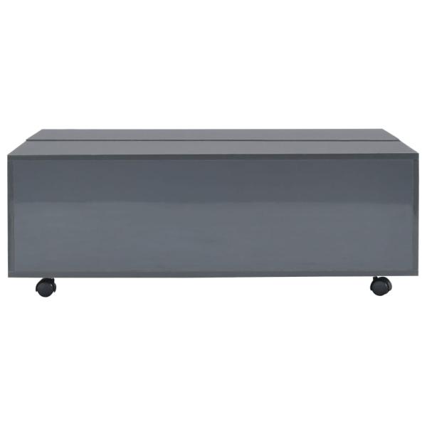 Couchtisch Hochglanz-Grau 100x100x35 cm
