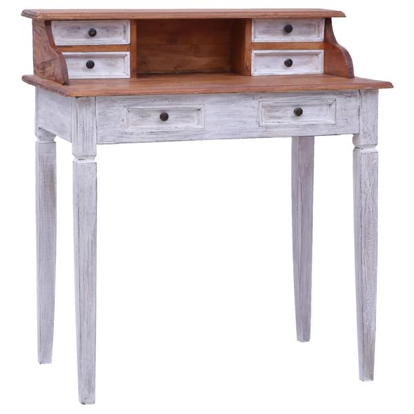 ARDEBO.de - Schreibtisch mit Schubladen 90x50x101 cm Altholz Massiv