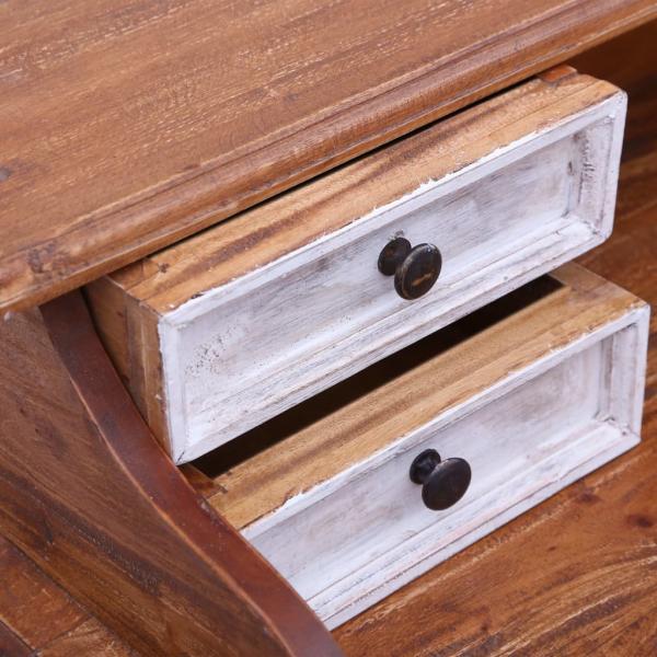 Schreibtisch mit Schubladen 90x50x101 cm Altholz Massiv