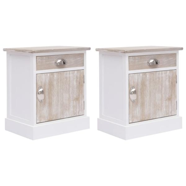 Nachttische 2 Stk. 38x28x45 cm Paulownia Holz