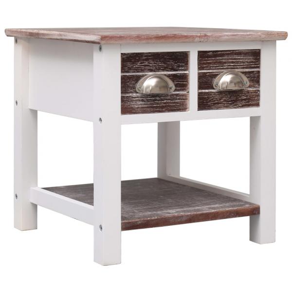 ARDEBO.de - Beistelltisch Braun 40x40x40 cm Paulownia Holz
