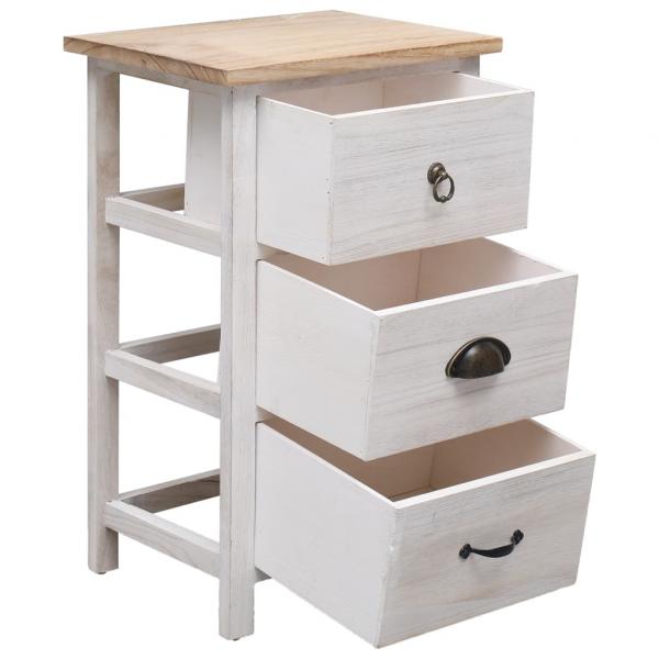 Beistellschrank 35x25x57 cm Massivholz Paulownia