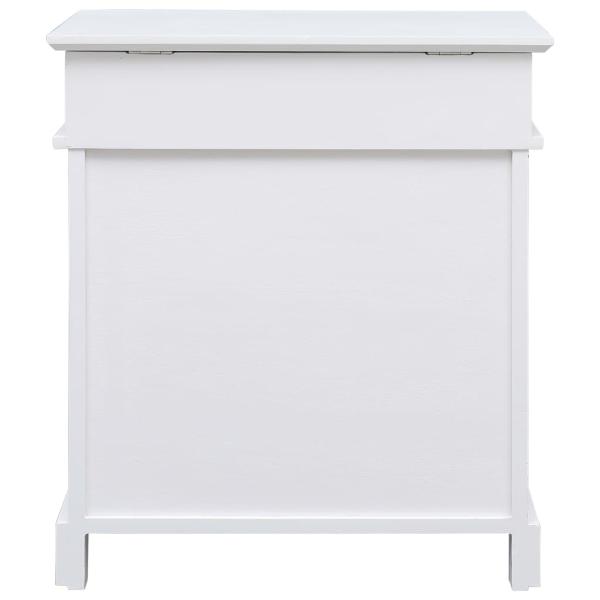 Schuhschrank Weiß 50 x 28 x 58 cm Paulownia Holz
