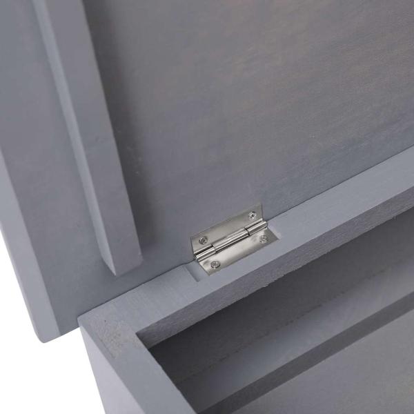 Schuhschrank Grau 50 x 28 x 58 cm Paulownia Holz