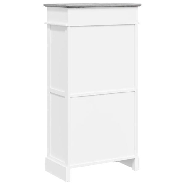 Schuhschrank Grau 50 x 28 x 98 cm Paulownia Holz