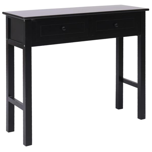 ARDEBO.de - Konsolentisch Schwarz 90 × 30 × 77 cm Holz