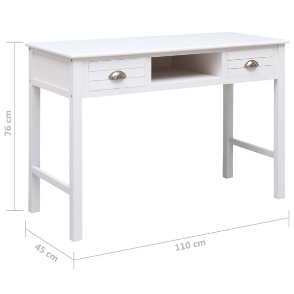 Schreibtisch Weiß 110×45×76 cm Holz