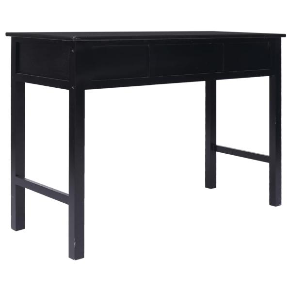 Schreibtisch Schwarz 110×45×76 cm Holz