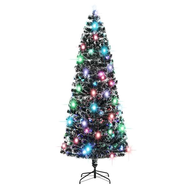 Weihnachtsbaum mit Beleuchtung und Ständer 240 cm Glasfaser