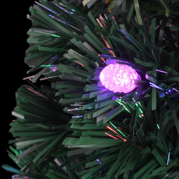Vorbeleuchteter Weihnachtsbaum mit Ständer und LED 210 cm Glasfaser