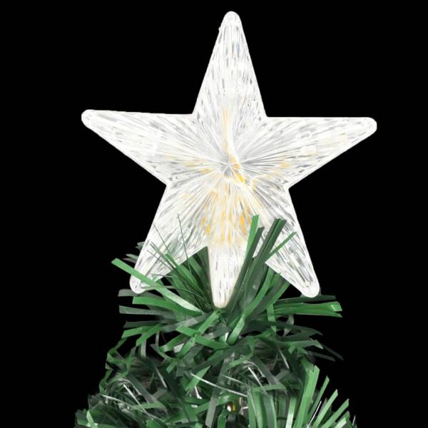 Vorbeleuchteter Weihnachtsbaum mit Ständer und LED 210 cm Glasfaser