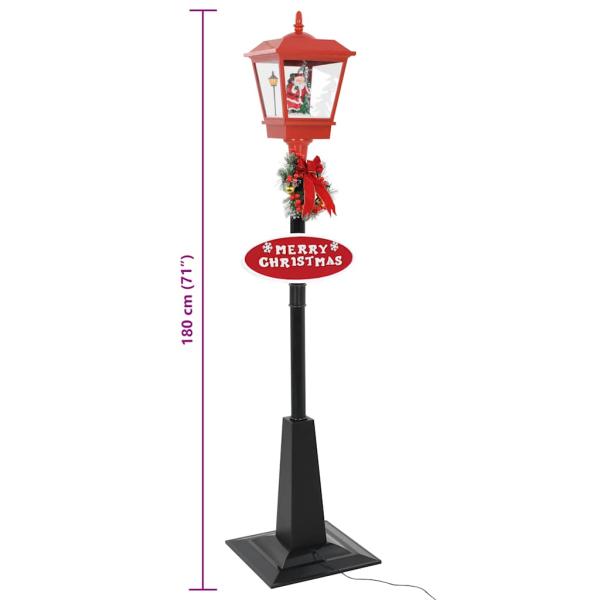 Weihnachts-Straßenlampe mit Weihnachtsmann 180 cm LED