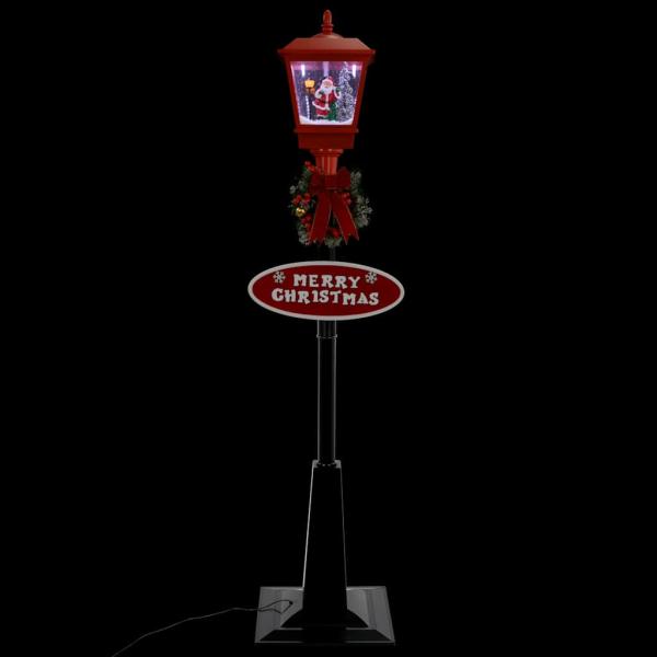 Weihnachts-Straßenlampe mit Weihnachtsmann 180 cm LED