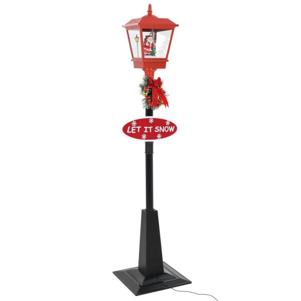 Weihnachts-Straßenlampe mit Weihnachtsmann 180 cm LED