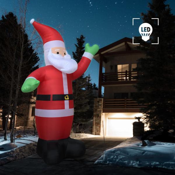 Aufblasbarer Weihnachtsmann LED IP20 600 cm XXL  
